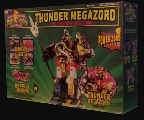 Thunder Megazord Box Free low-poly 3D model