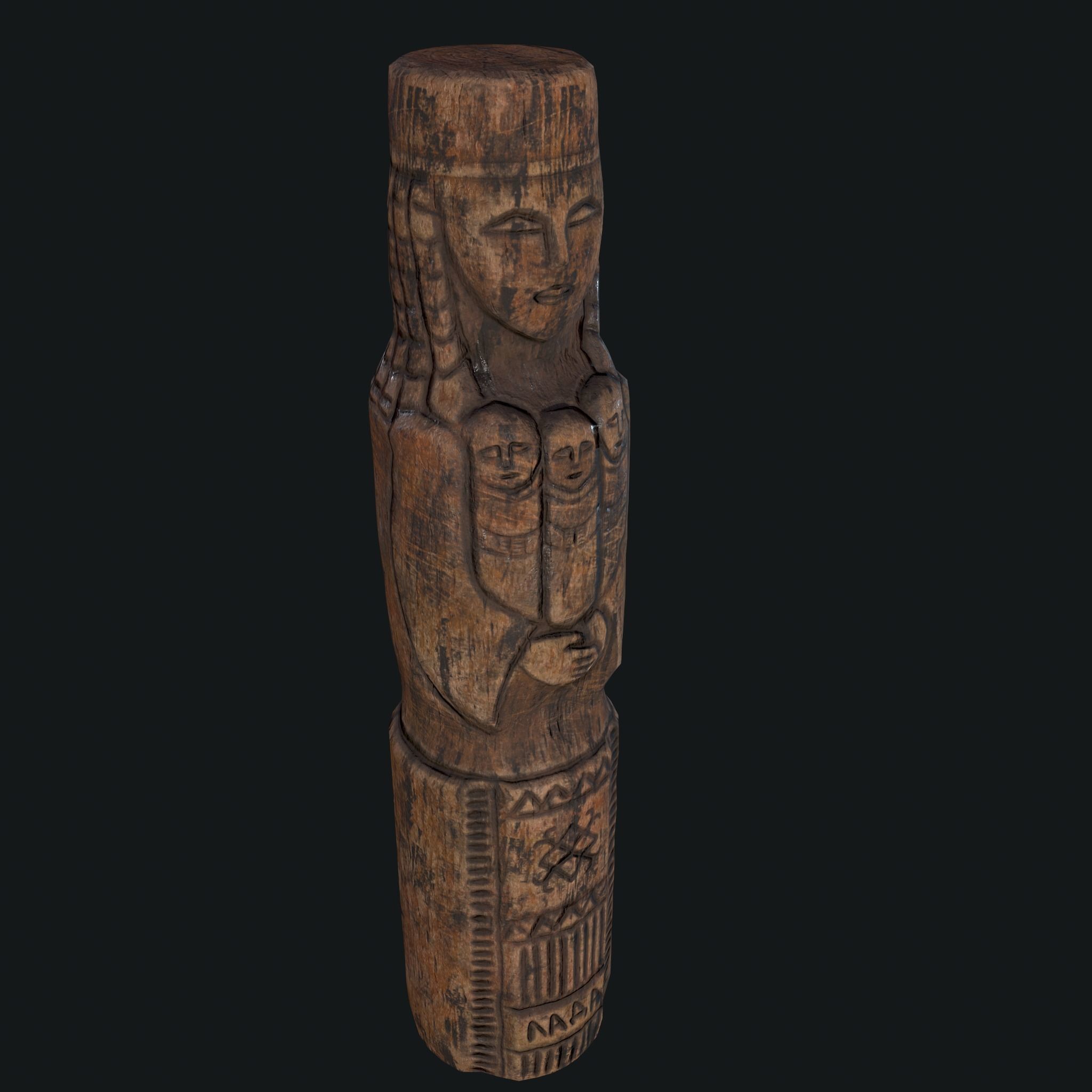 Lada Statue  Low-poly 3D model_18