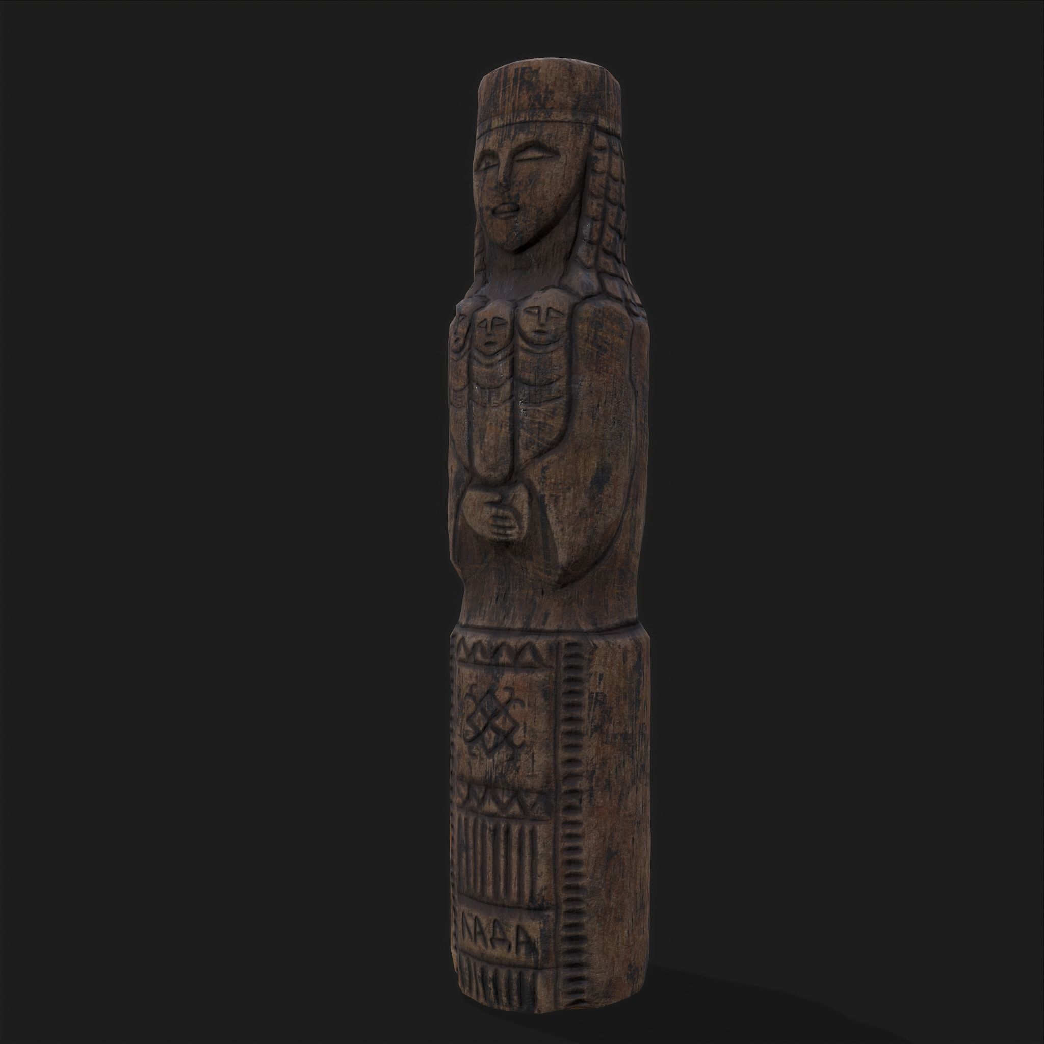 Lada Statue  Low-poly 3D model_49