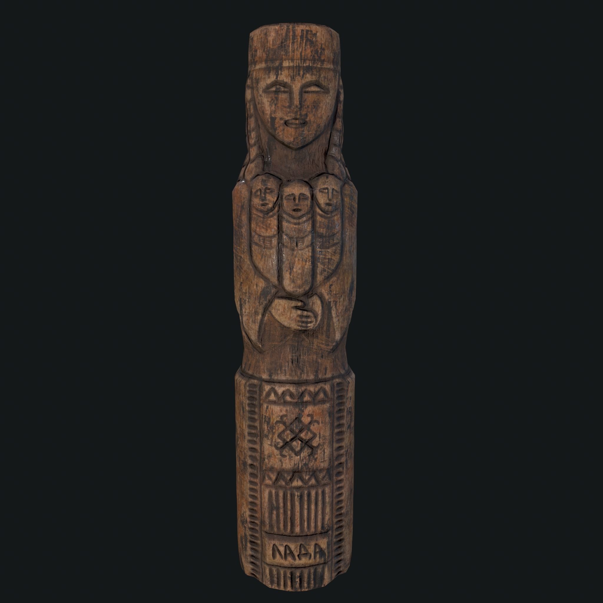 Lada Statue  Low-poly 3D model_9