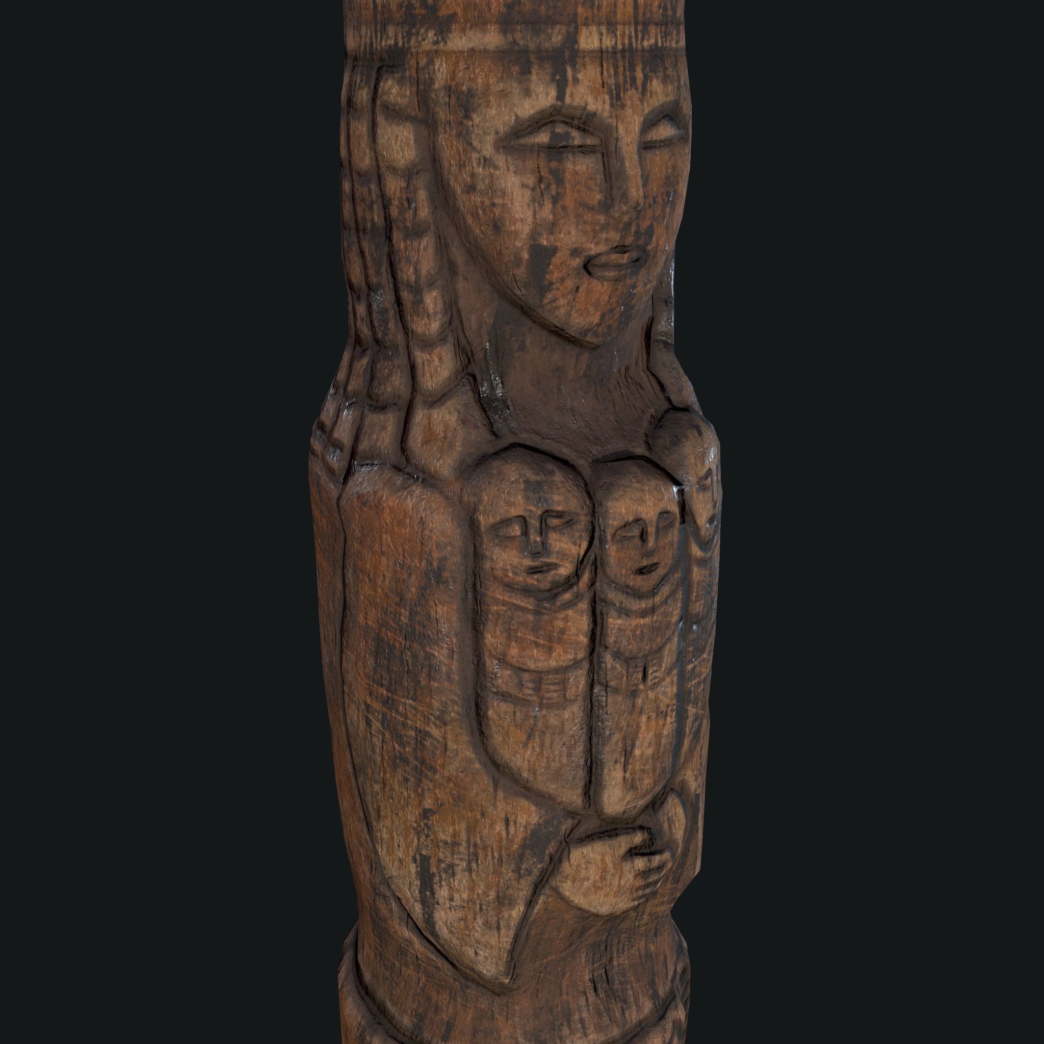 Lada Statue  Low-poly 3D model_22