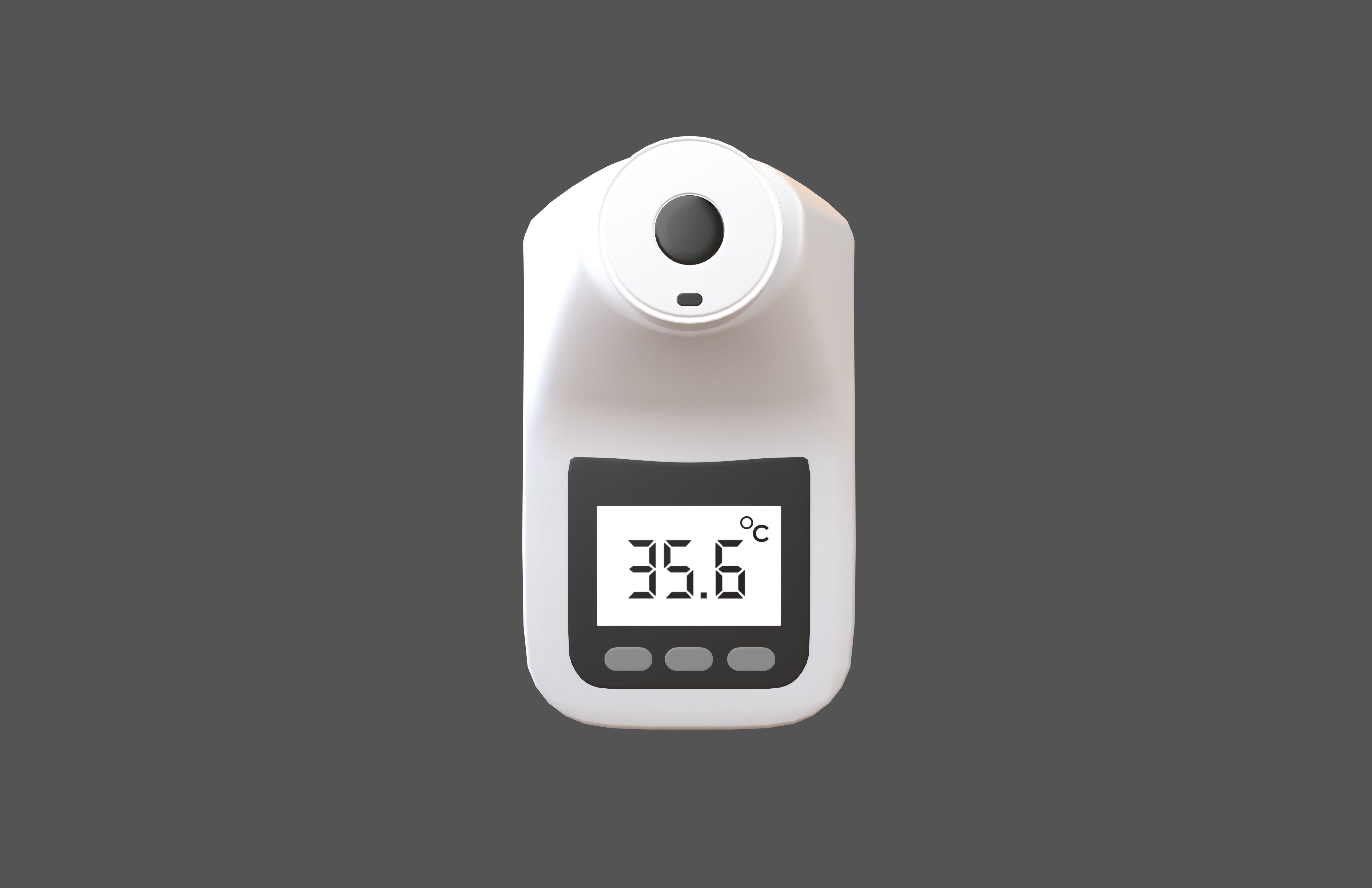 Auto Infrared Thermometer v2 002 Low-poly 3D model_2