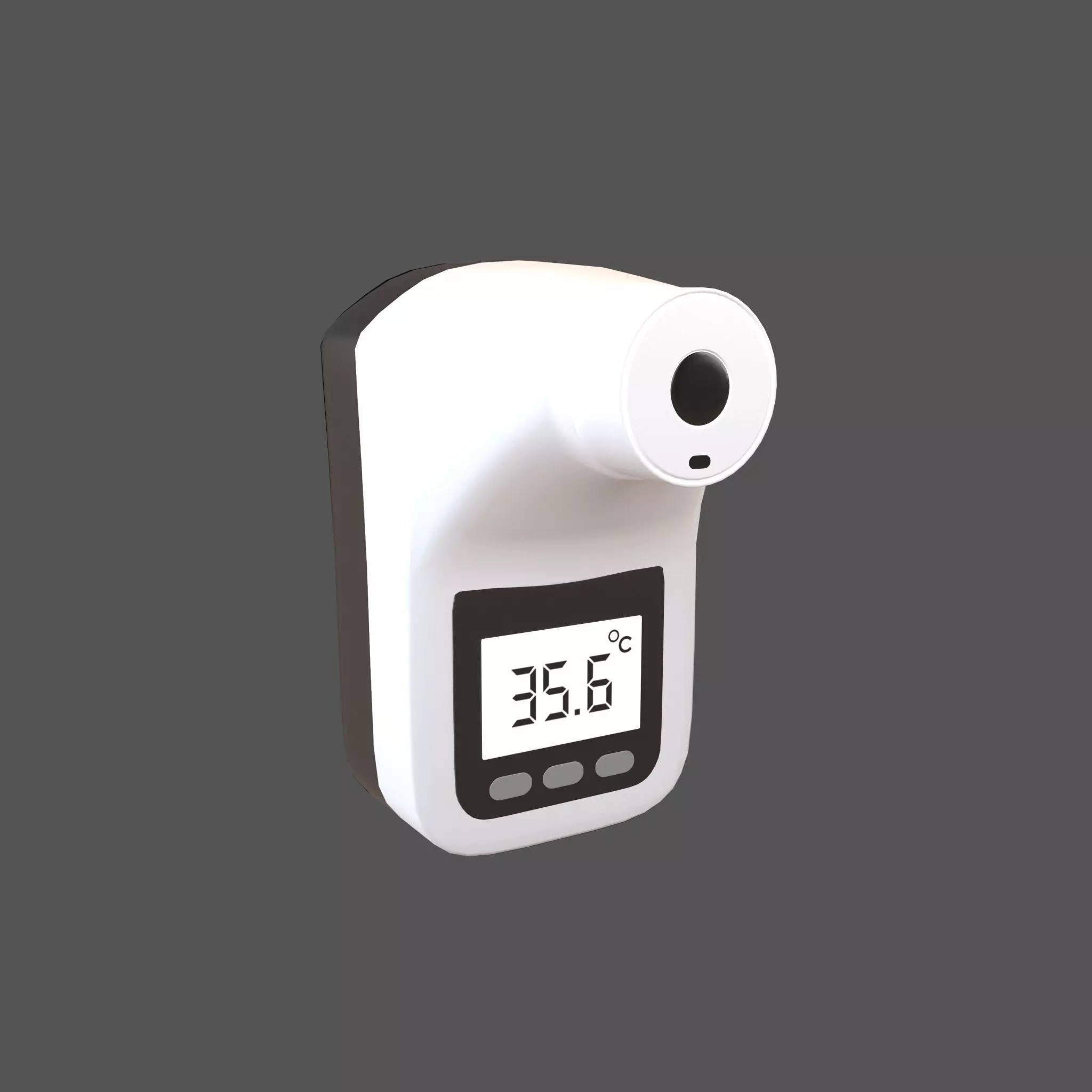 Auto Infrared Thermometer v2 002 Low-poly 3D model_0