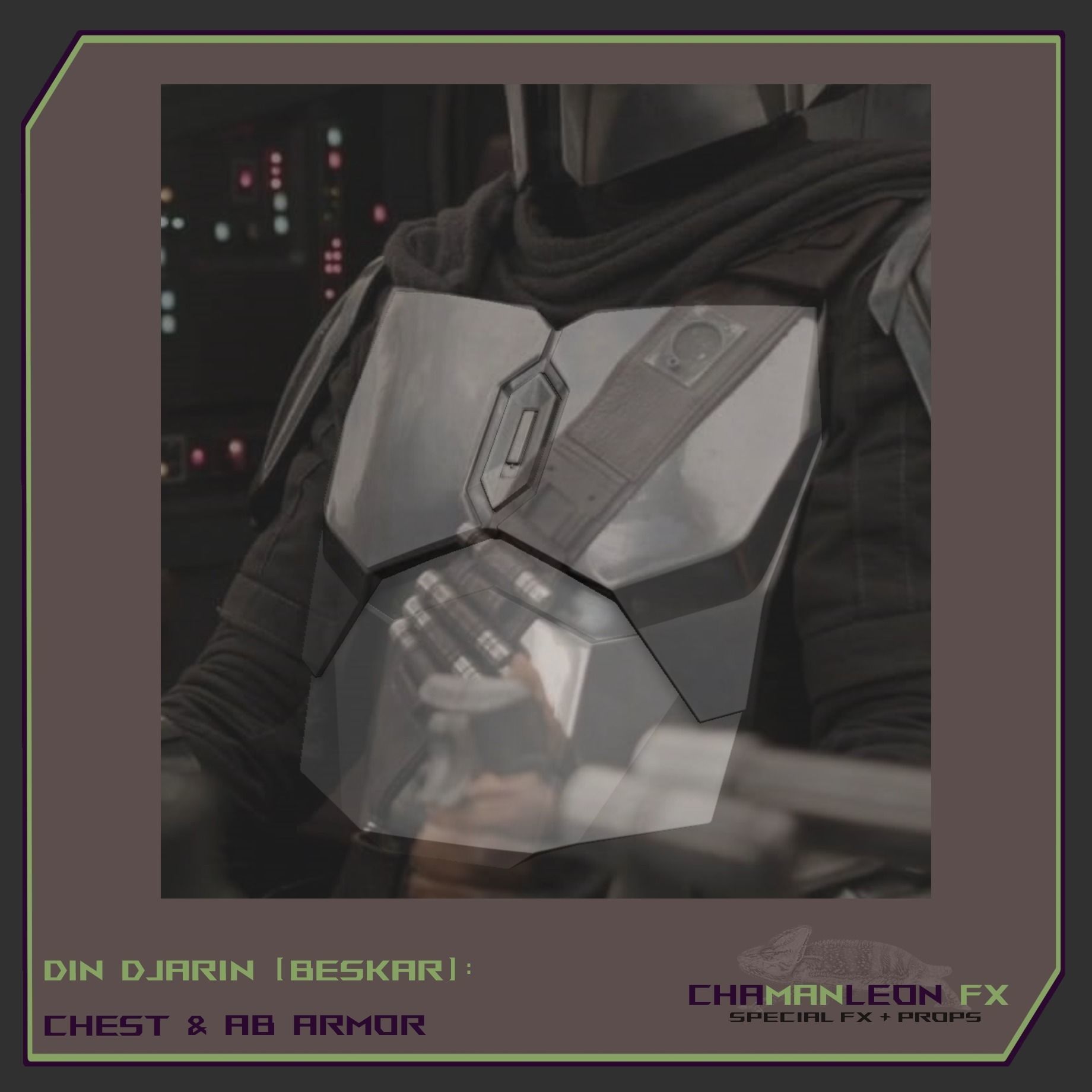 Din Djarin  Mandalorian Beskar Chest and Ab Armor Cosplay 3D print model_11