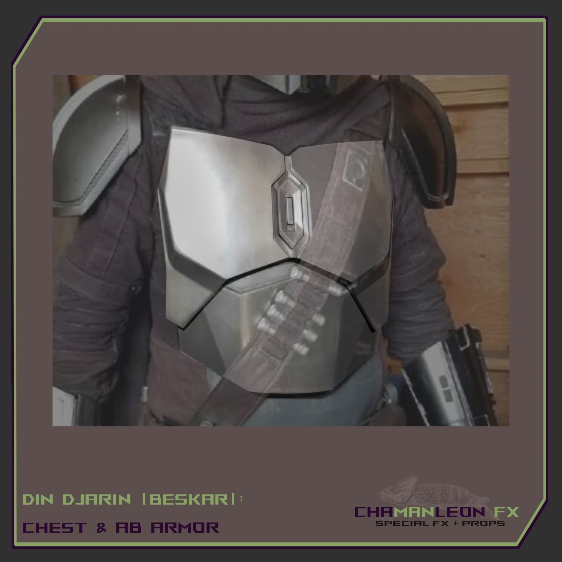 Din Djarin  Mandalorian Beskar Chest and Ab Armor Cosplay 3D print model_9