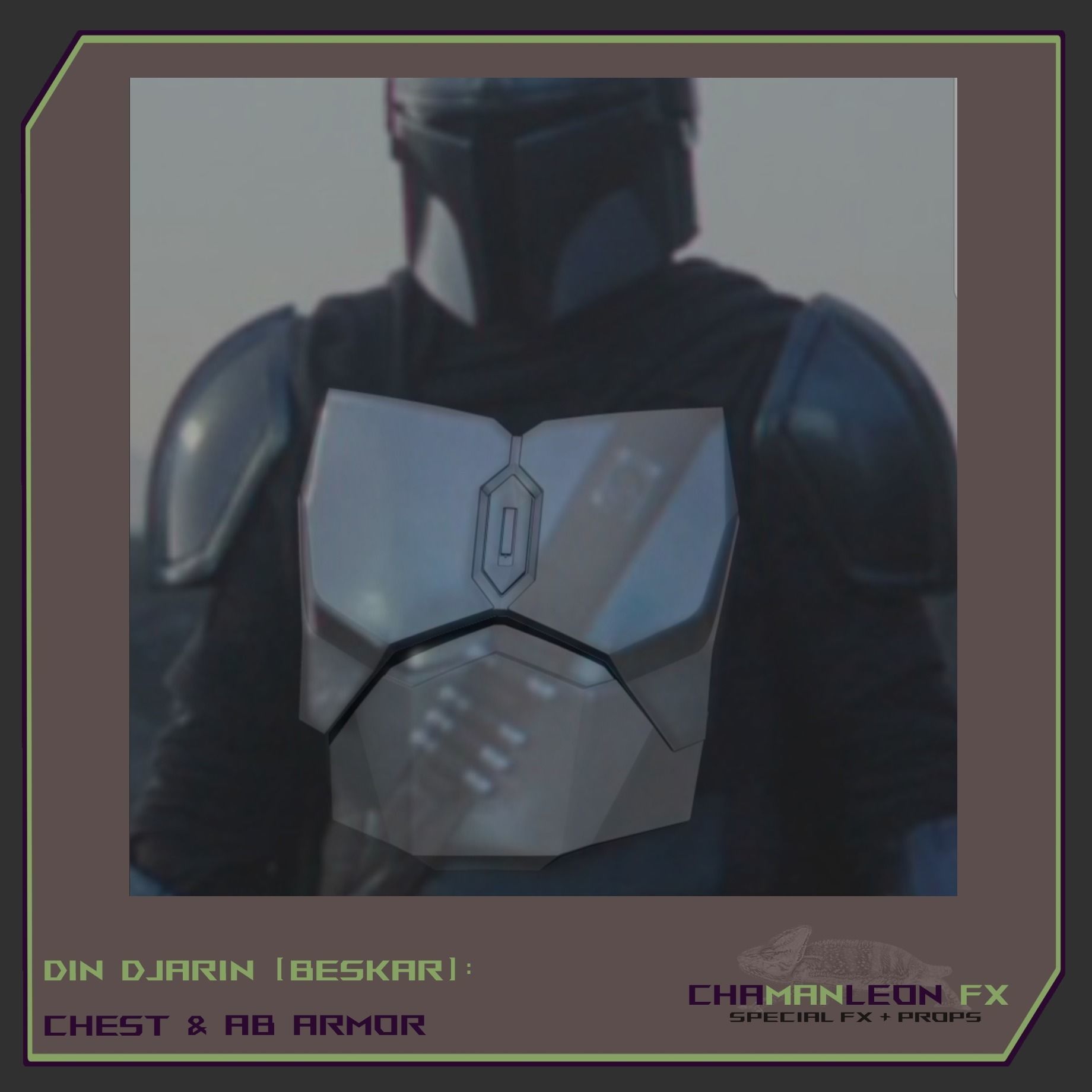 Din Djarin  Mandalorian Beskar Chest and Ab Armor Cosplay 3D print model_12
