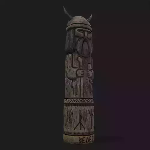 Velez Statue Low-poly 3D model
