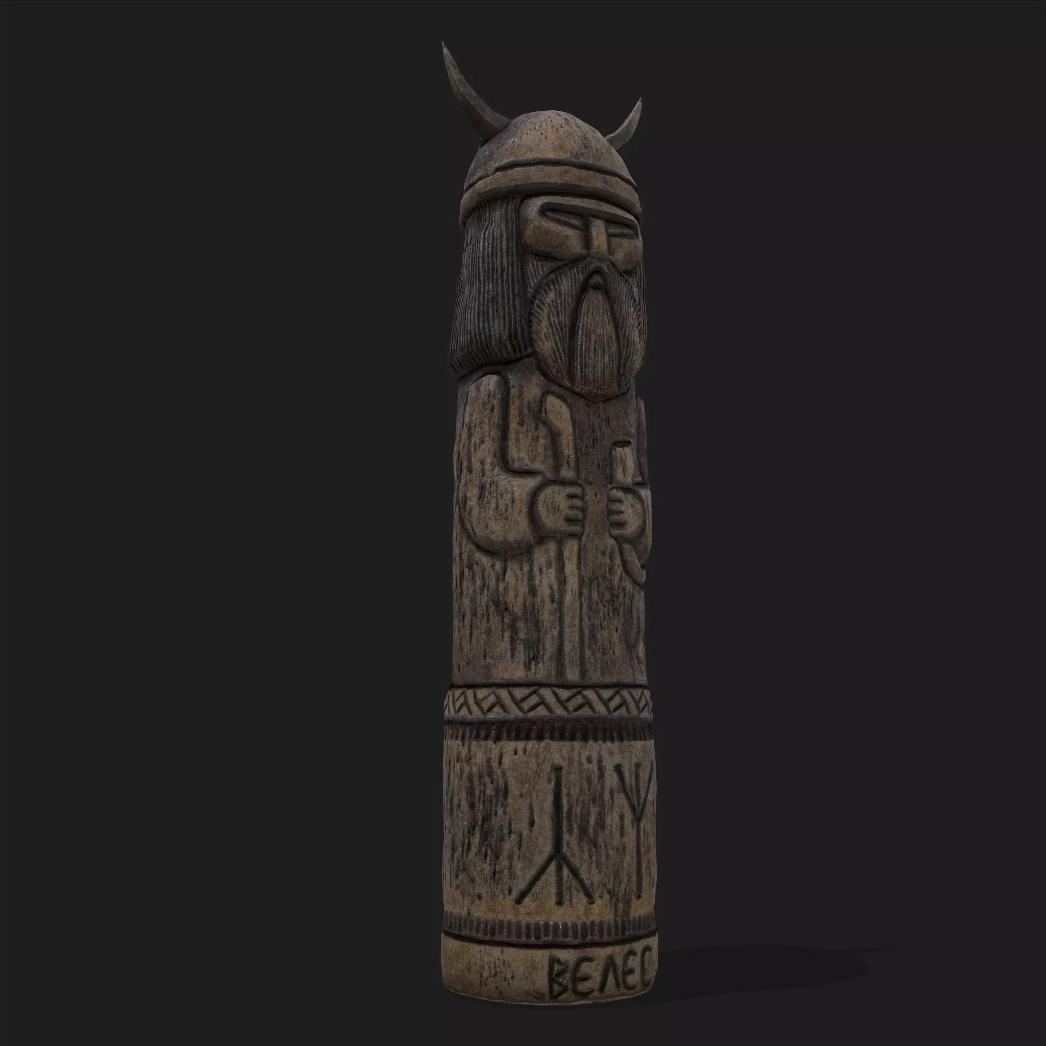 Velez Statue Low-poly 3D model_0