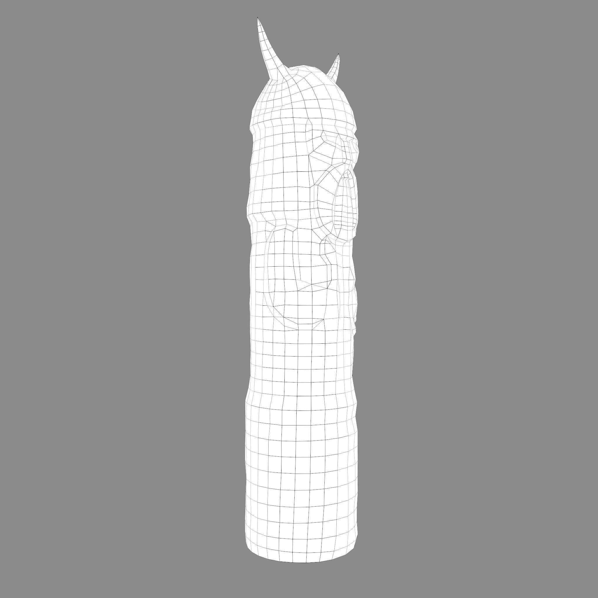 Velez Statue Low-poly 3D model_30