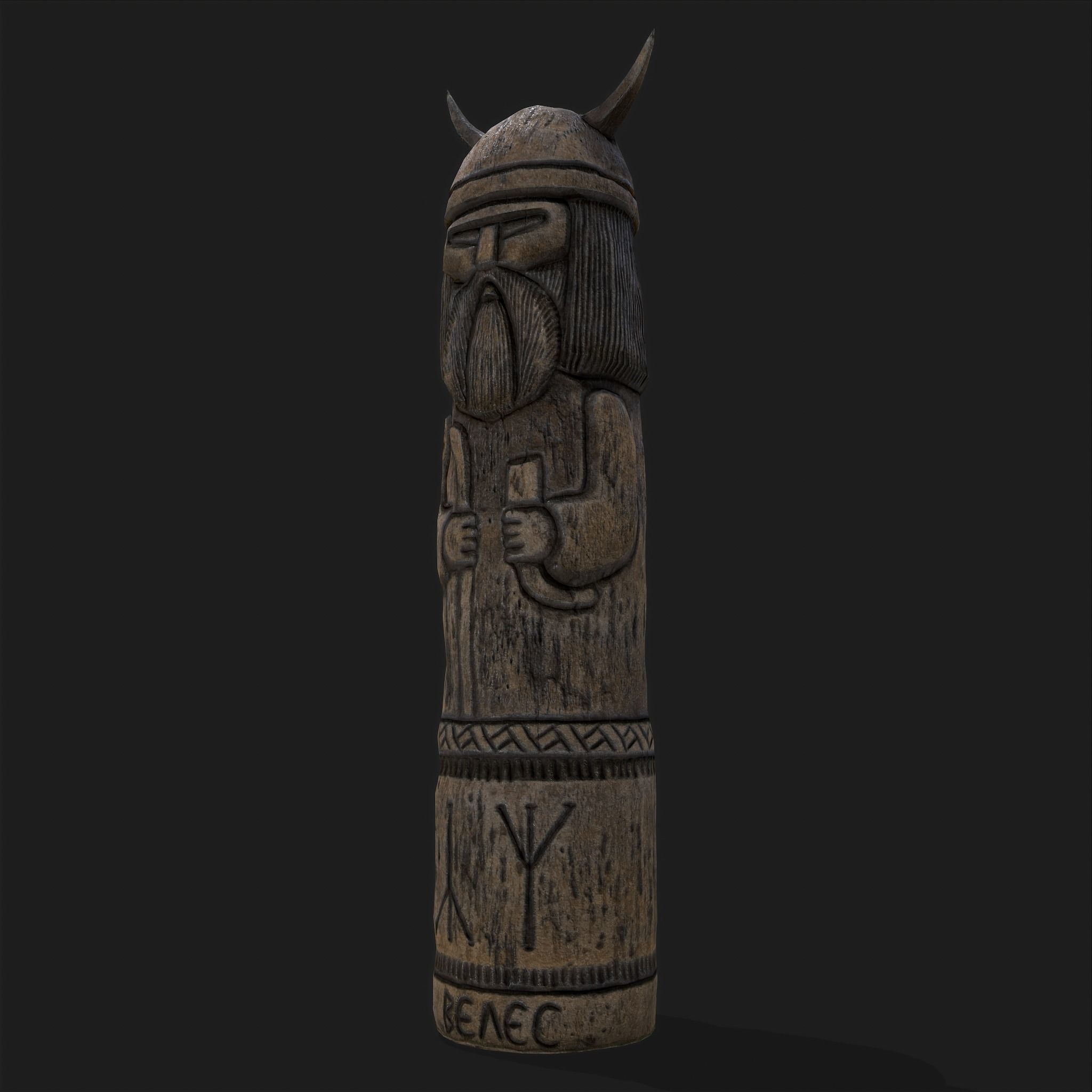 Velez Statue Low-poly 3D model_2