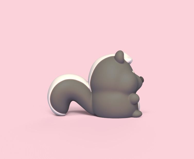 Cute Skunk 3D print model_2
