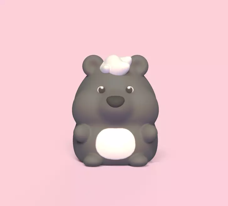 Cute Skunk 3D print model_0