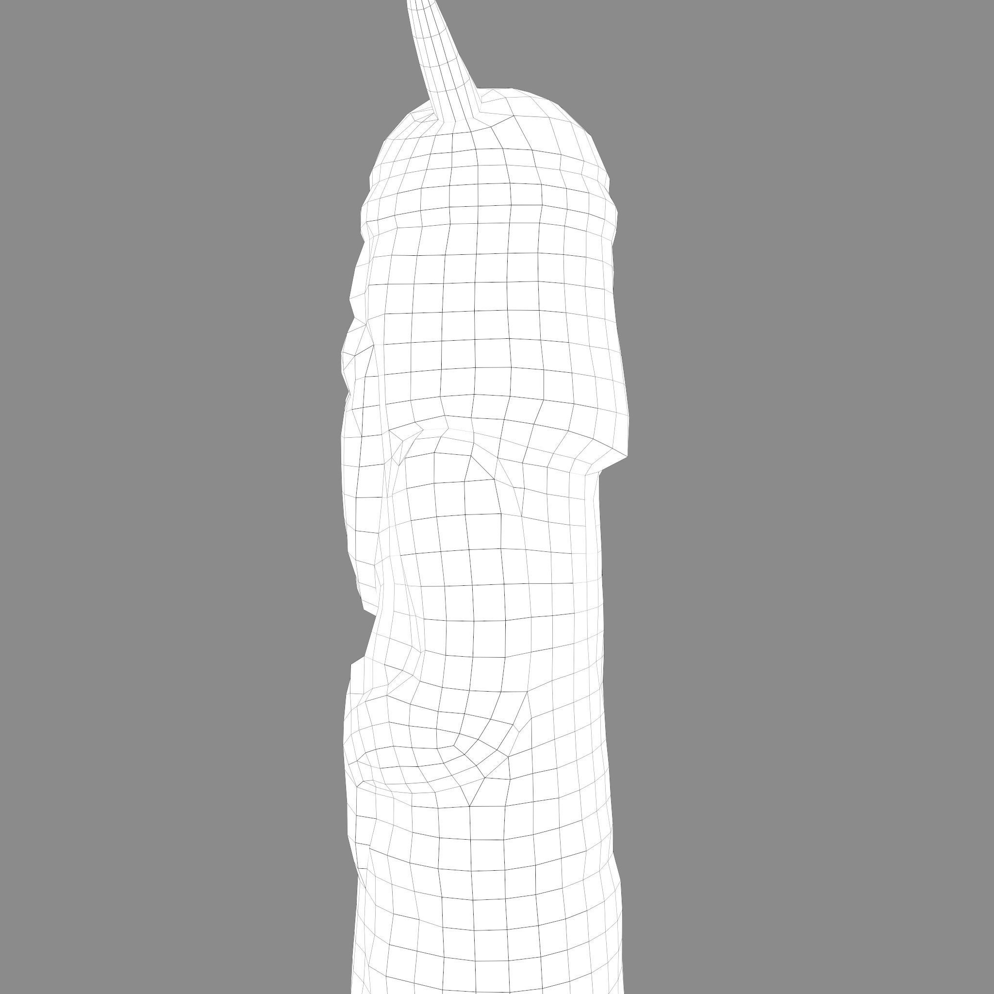 Velez Wooden Figurine Low-poly 3D model_38