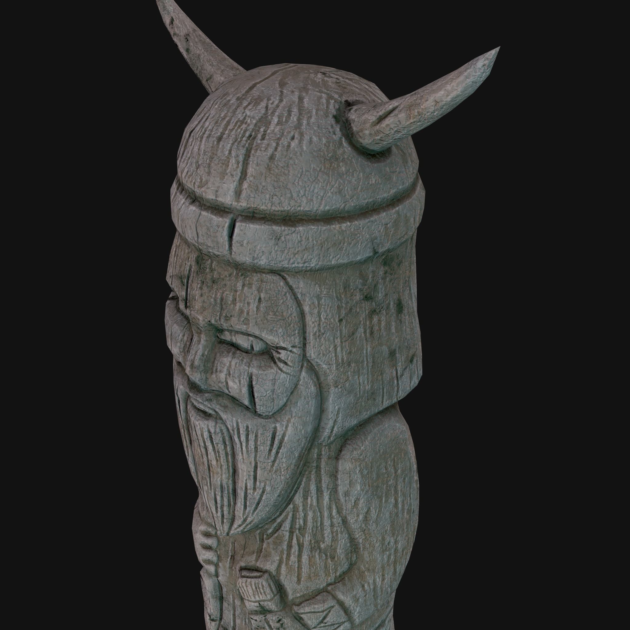 Velez Wooden Figurine Low-poly 3D model_48