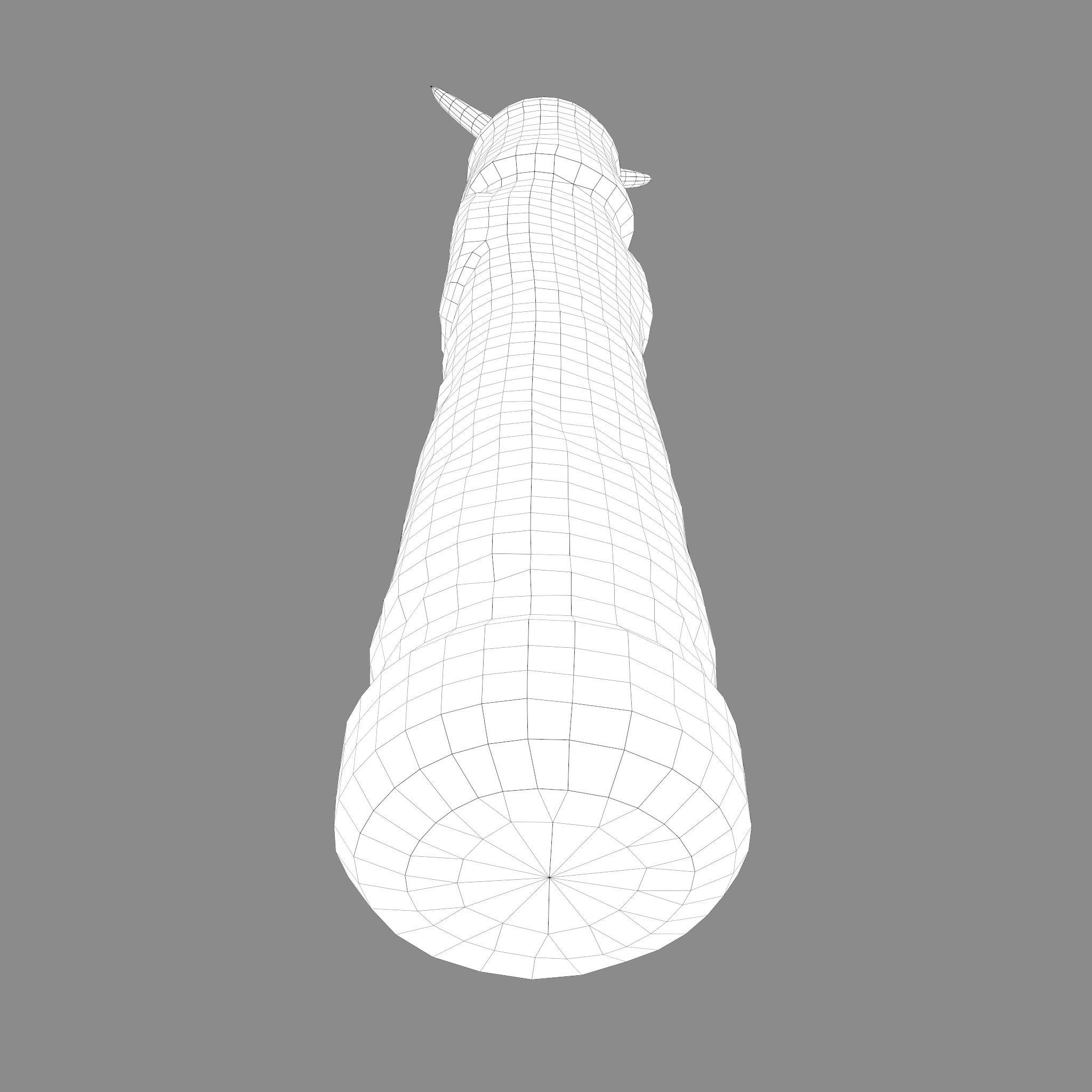 Velez Wooden Figurine Low-poly 3D model_32