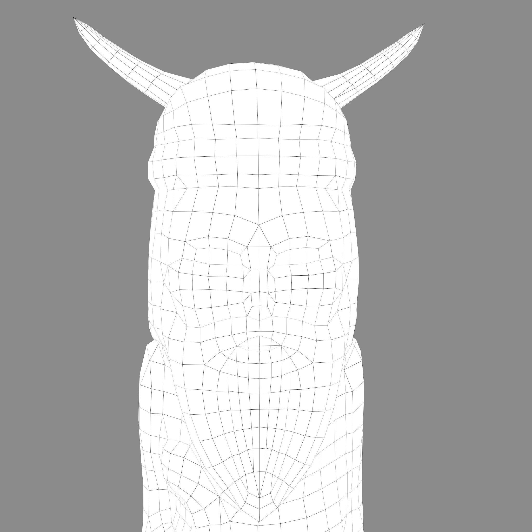 Velez Wooden Figurine Low-poly 3D model_24