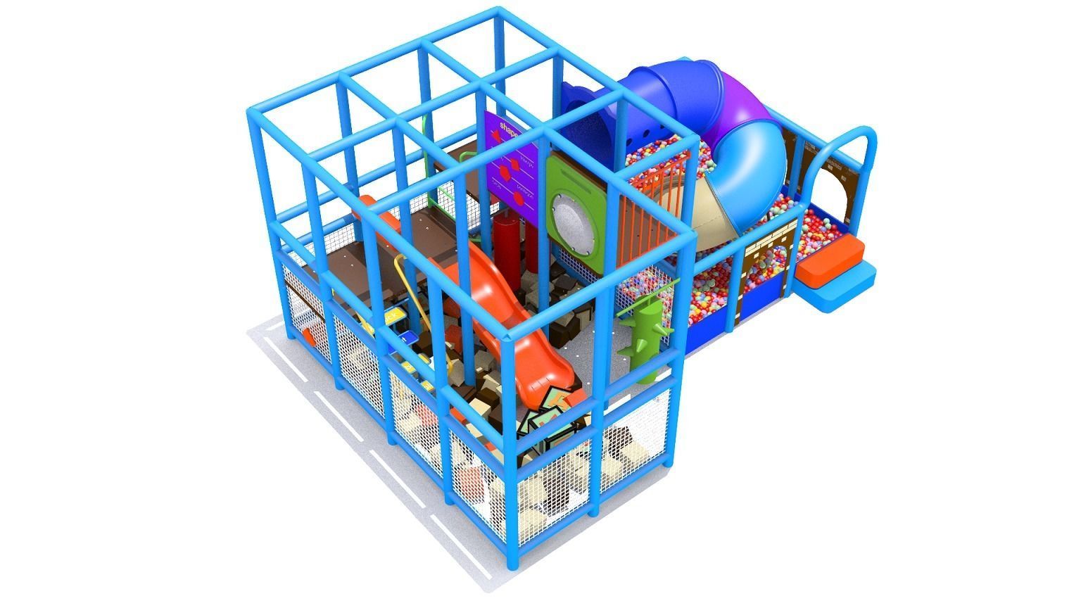 Indoor Playground 3D model_8