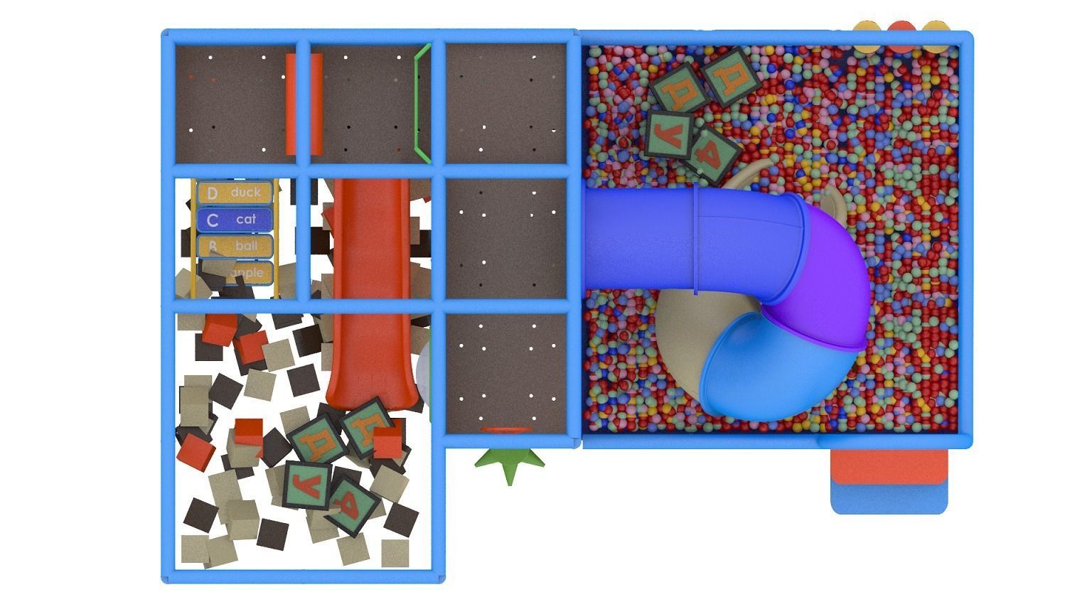 Indoor Playground 3D model_9