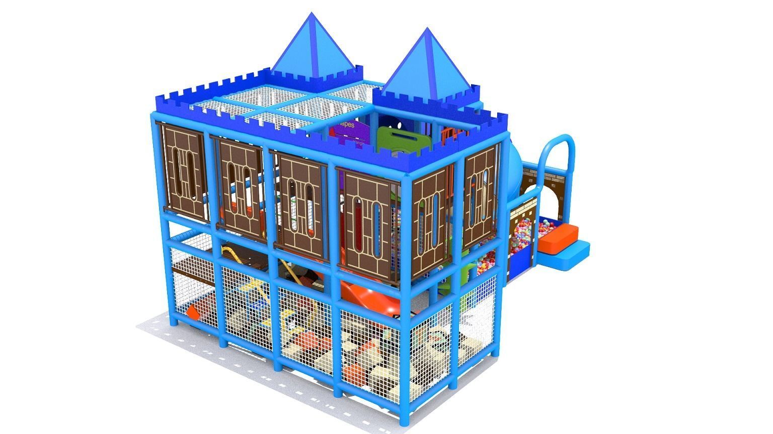 Indoor Playground 3D model_4