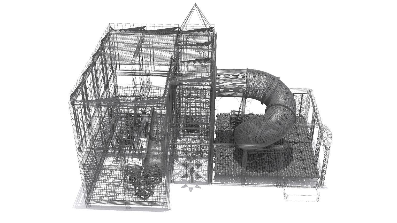 Indoor Playground 3D model_10