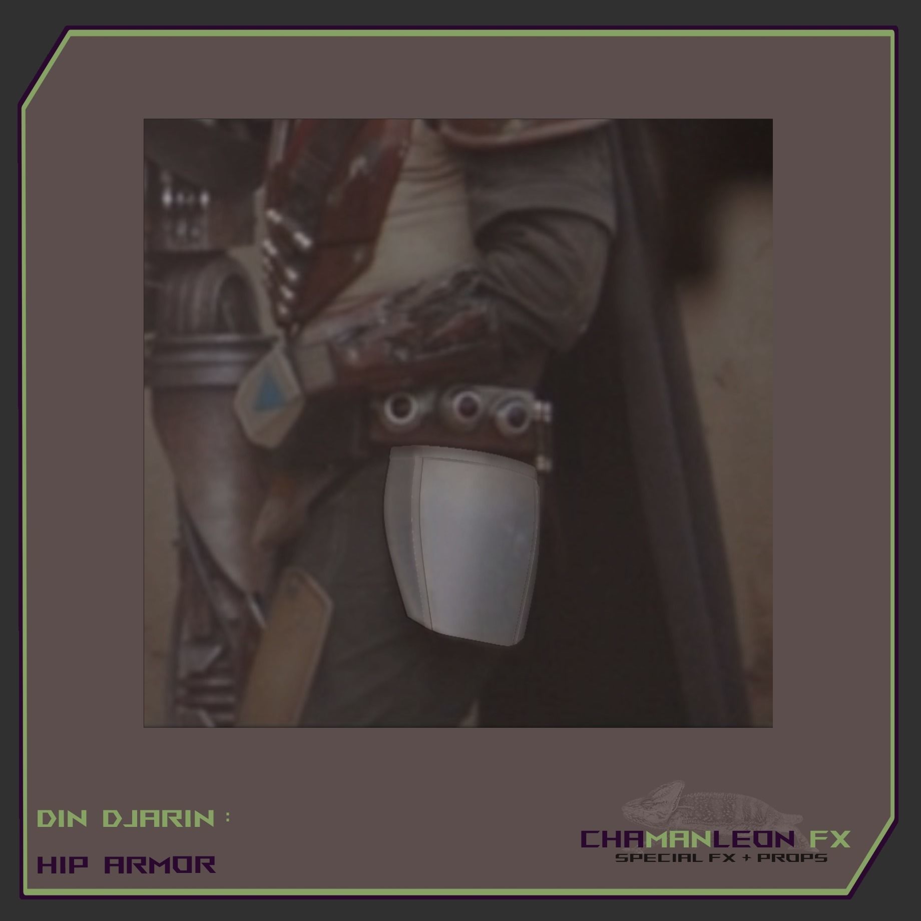 Din Djarin Mando Hip Armor Cosplay 3D print model_2