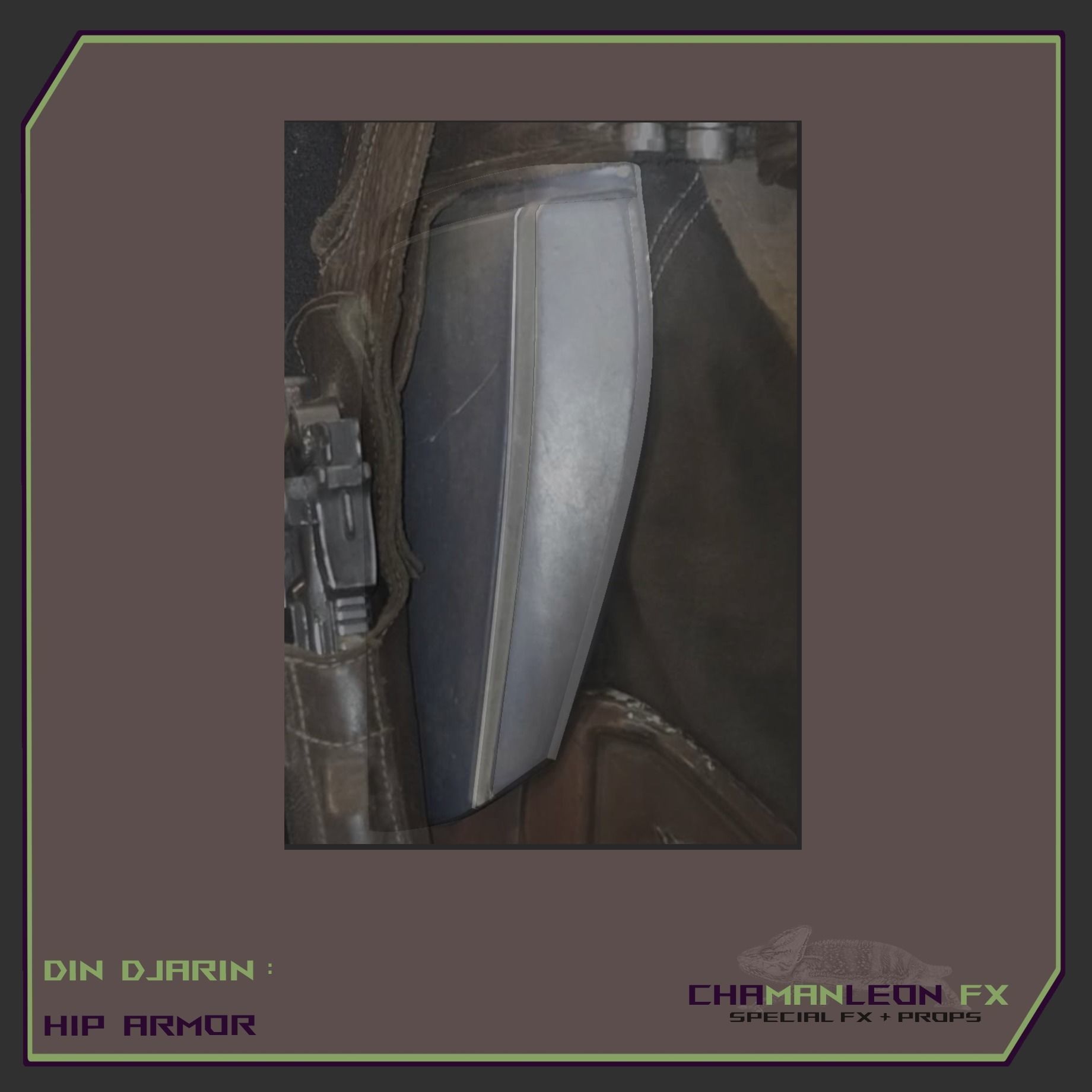 Din Djarin Mando Hip Armor Cosplay 3D print model_3