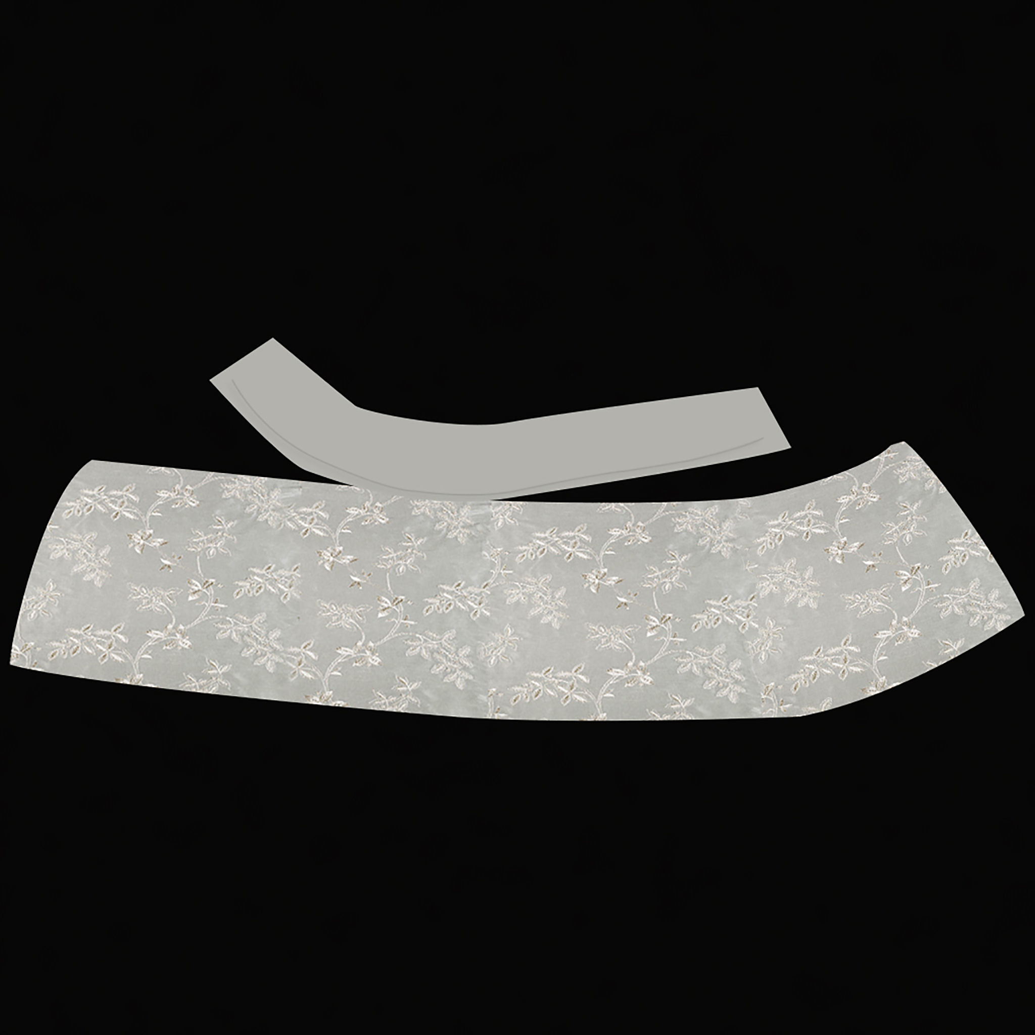 Flounced Mini Skirt Low-poly 3D model_4