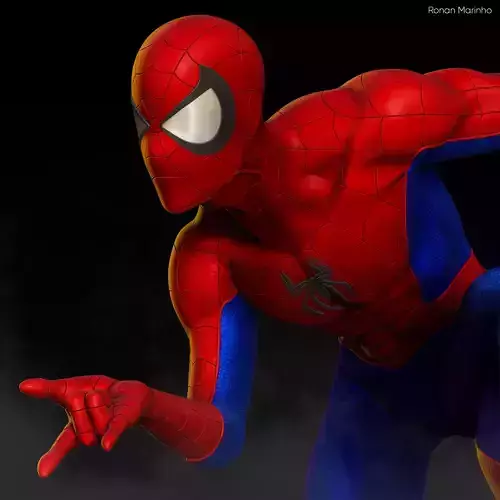 Spider-Man spider - man statue 3D print model