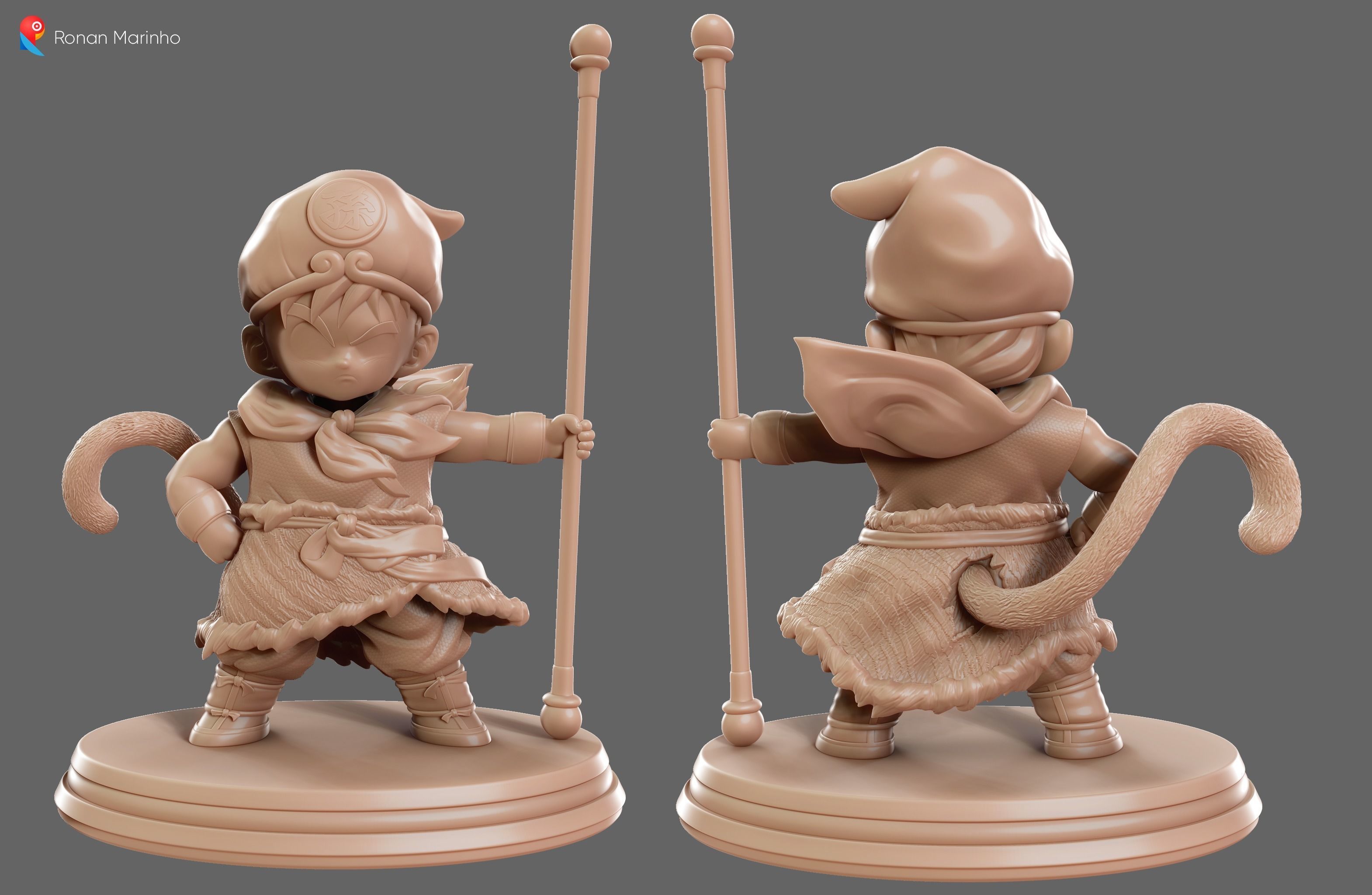 Gohan - Monkey King 3D print model_2
