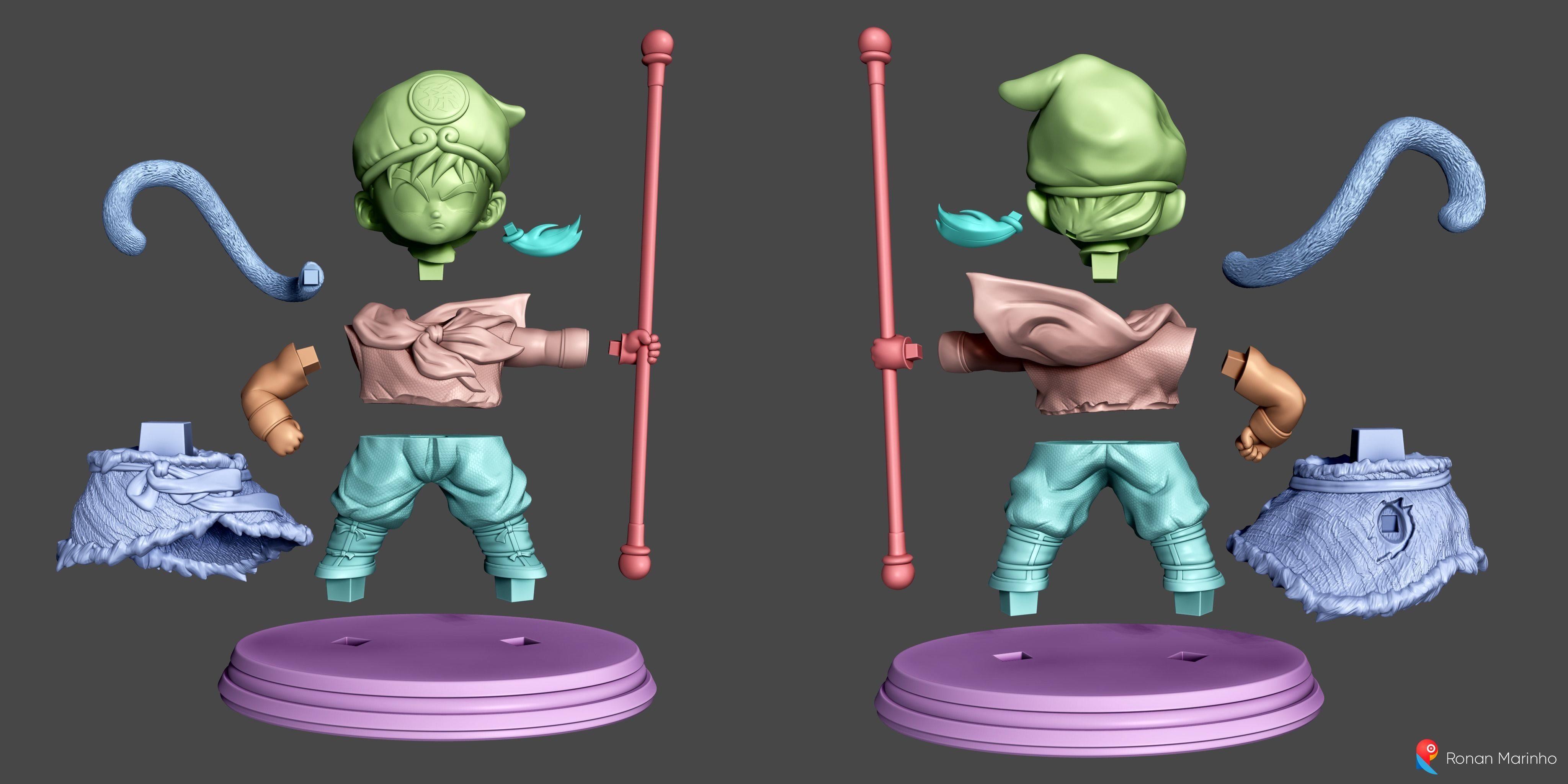 Gohan - Monkey King 3D print model_8