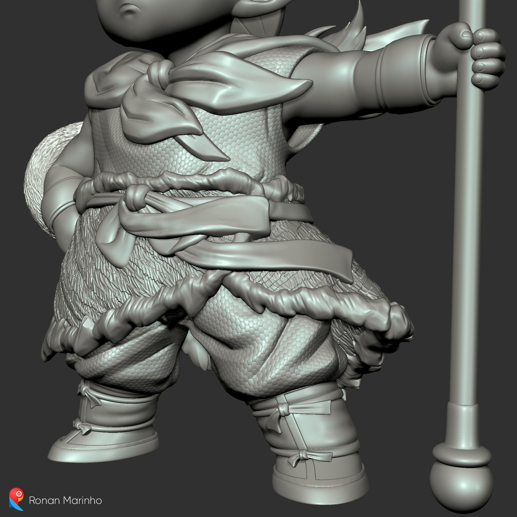 Gohan - Monkey King 3D print model_6