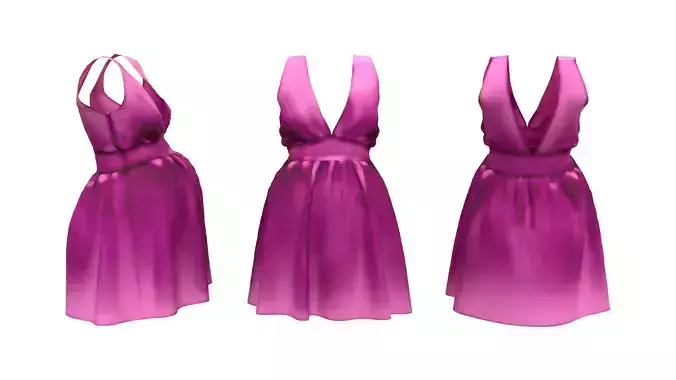Pregnancy Dress Low-poly 3D model
