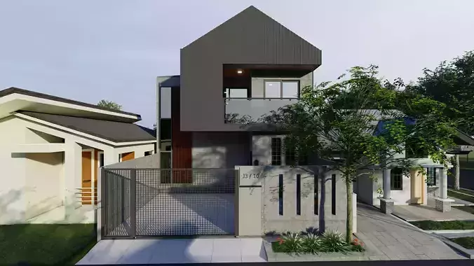 3D home model in sketchup file 3D print model