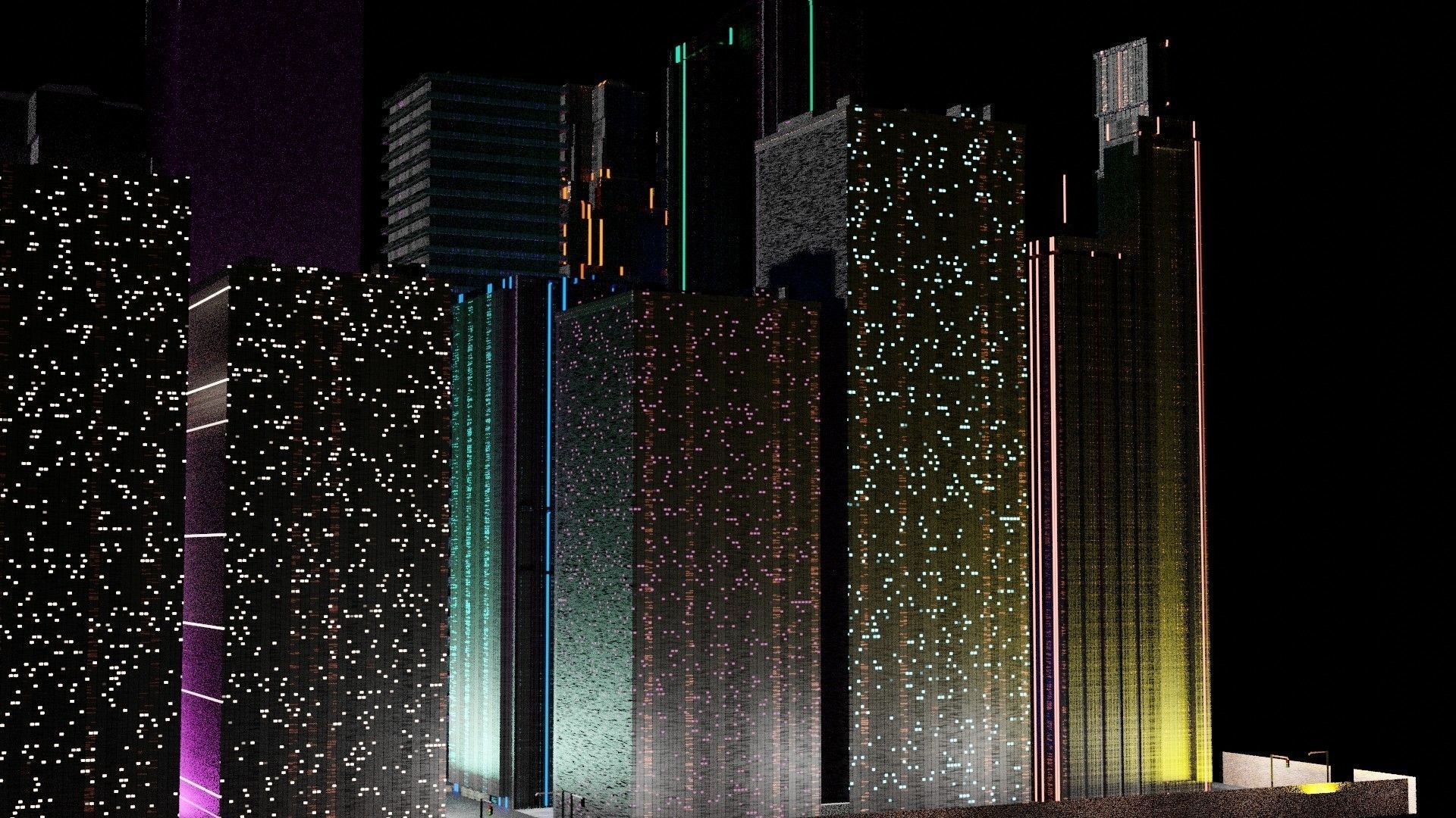 Making 3D Mega City In Blender  3D model_6