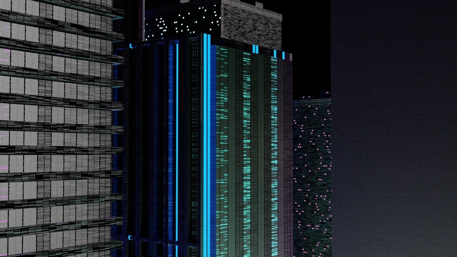 Making 3D Mega City In Blender  3D model_3
