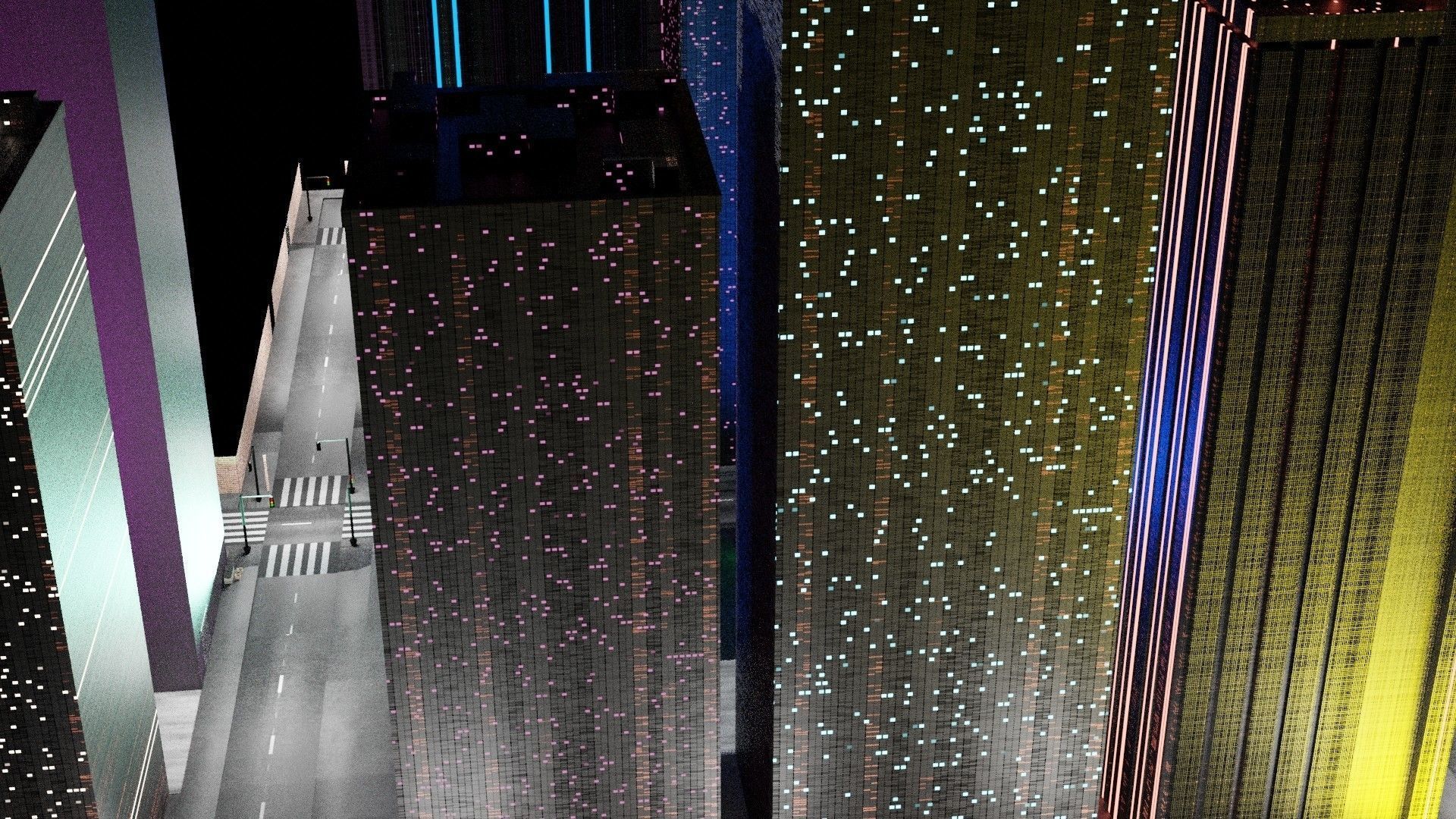 Making 3D Mega City In Blender  3D model_5