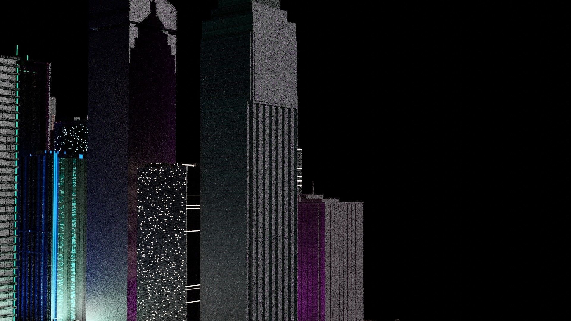 Making 3D Mega City In Blender  3D model_1