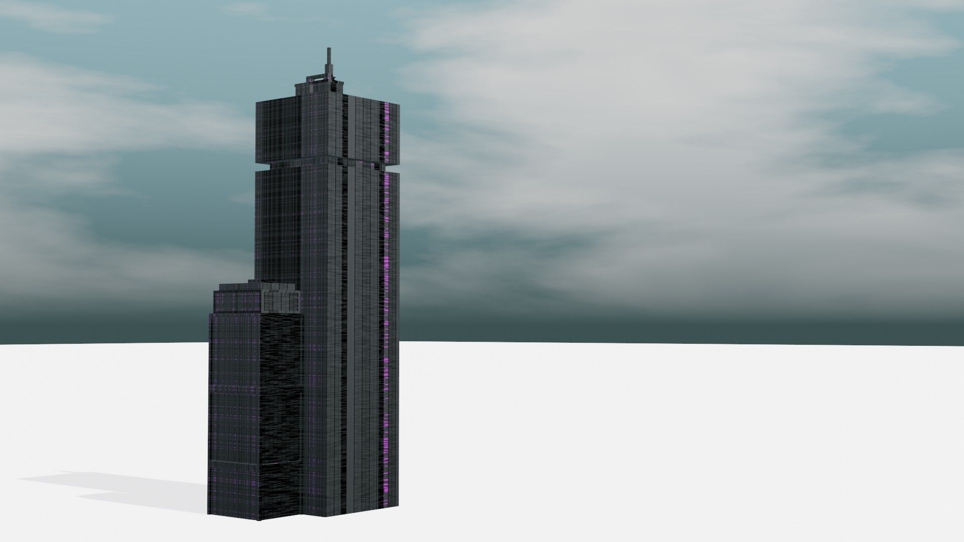 Making 3D Mega City In Blender  3D model_11