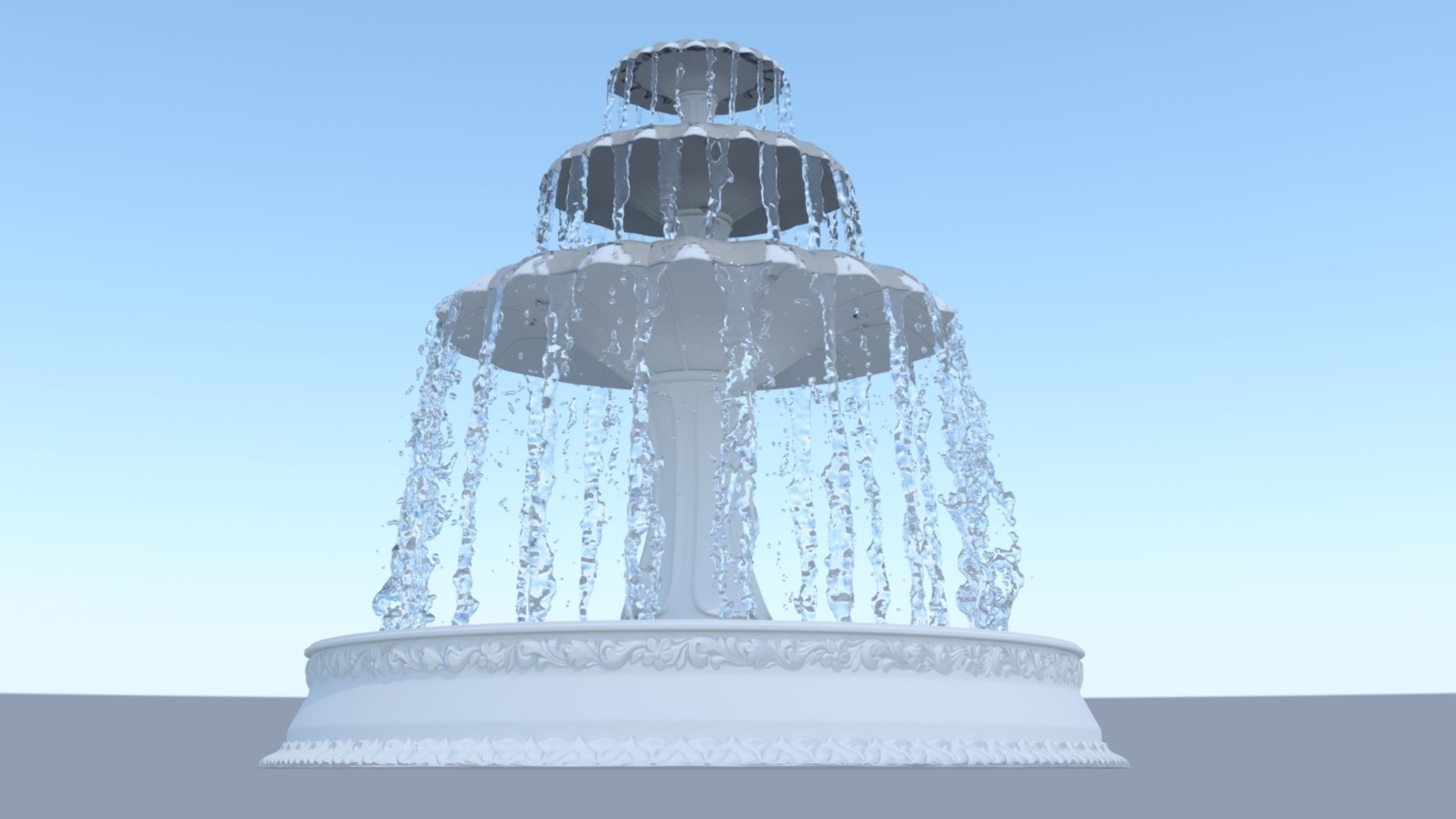 Water Fountain 3D model_5