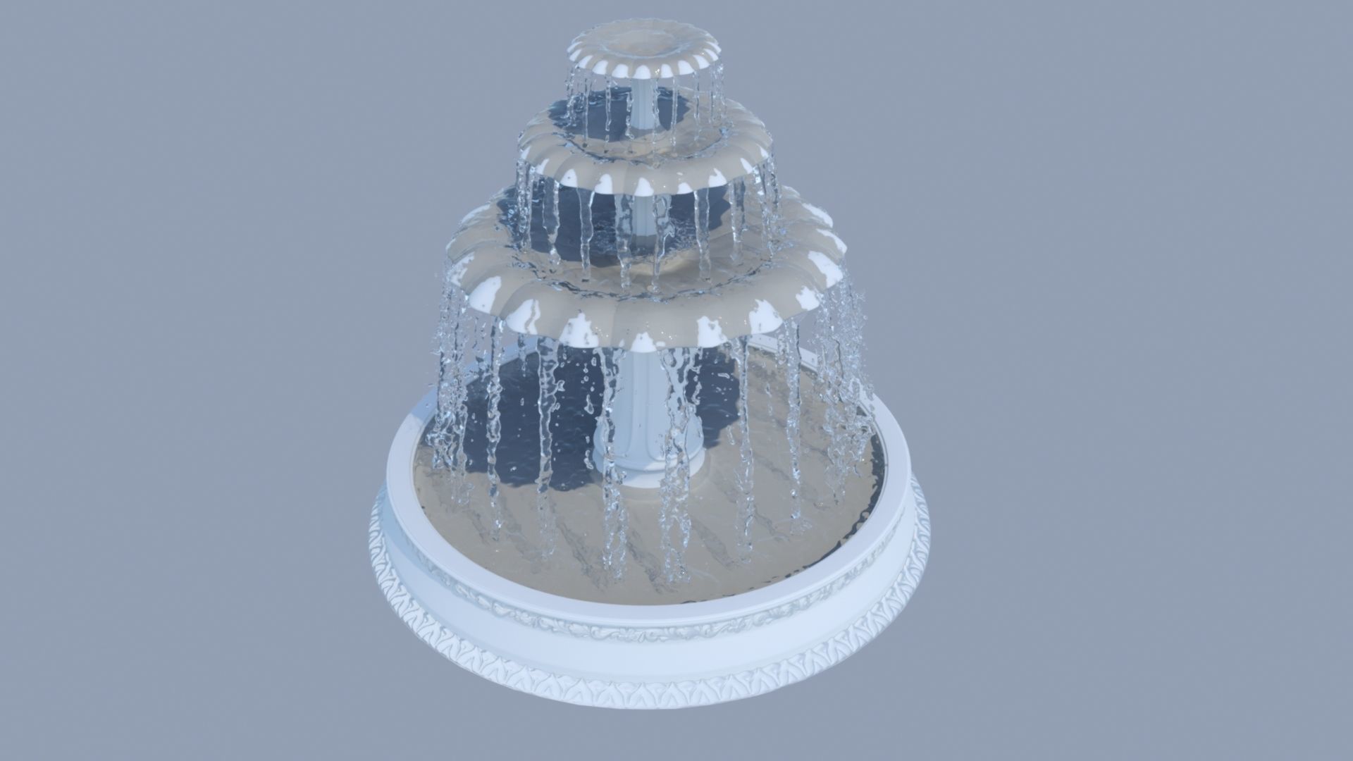 Water Fountain 3D model_3