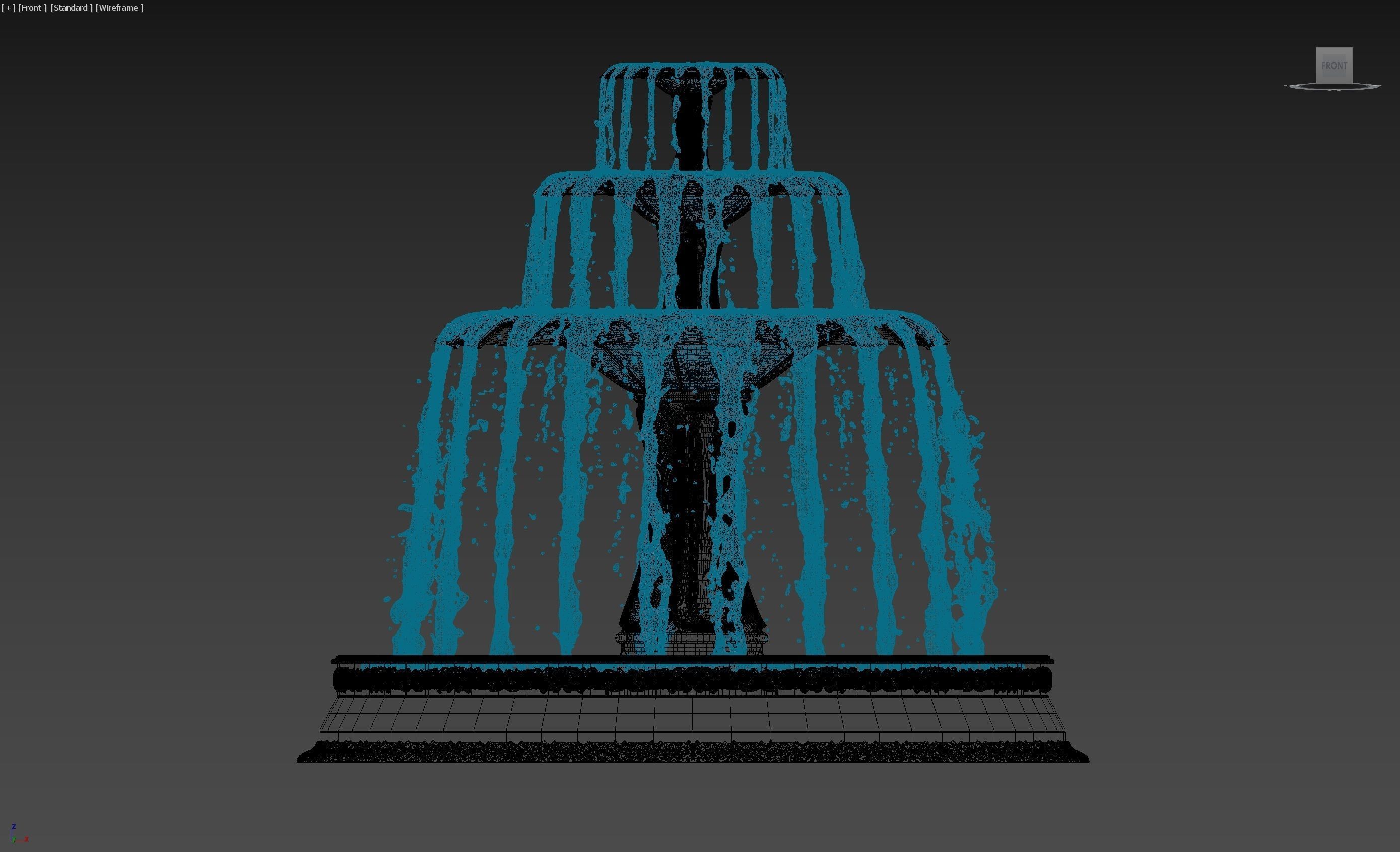 Water Fountain 3D model_8