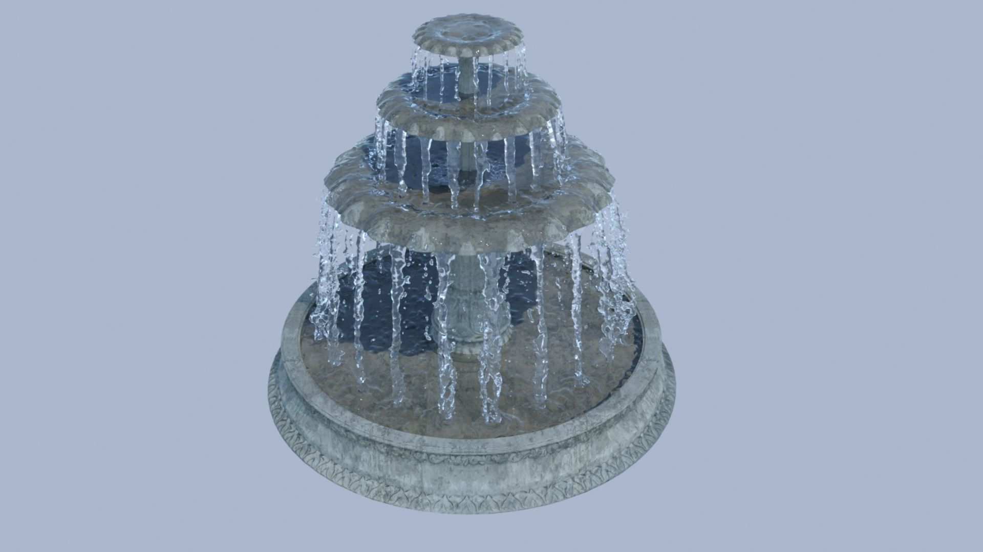 Water Fountain 3D model_2