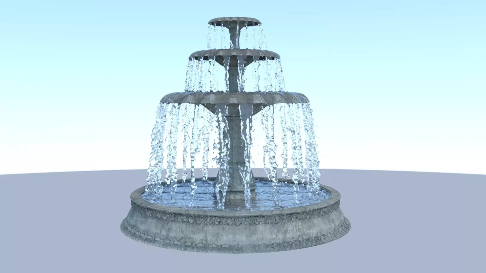 Water Fountain 3D model_0