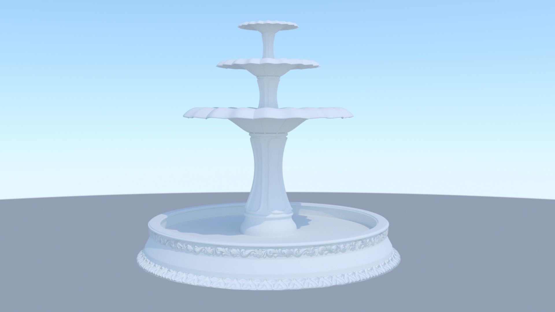 Water Fountain 3D model_7