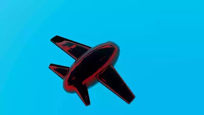 Sci-Fi Air Plane 3D Model