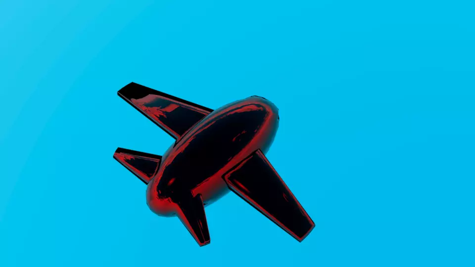 Sci-Fi Air Plane 3D Model 3D model_0
