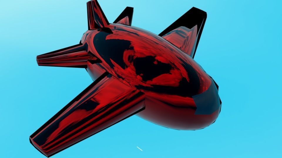 Sci-Fi Air Plane 3D Model 3D model_1