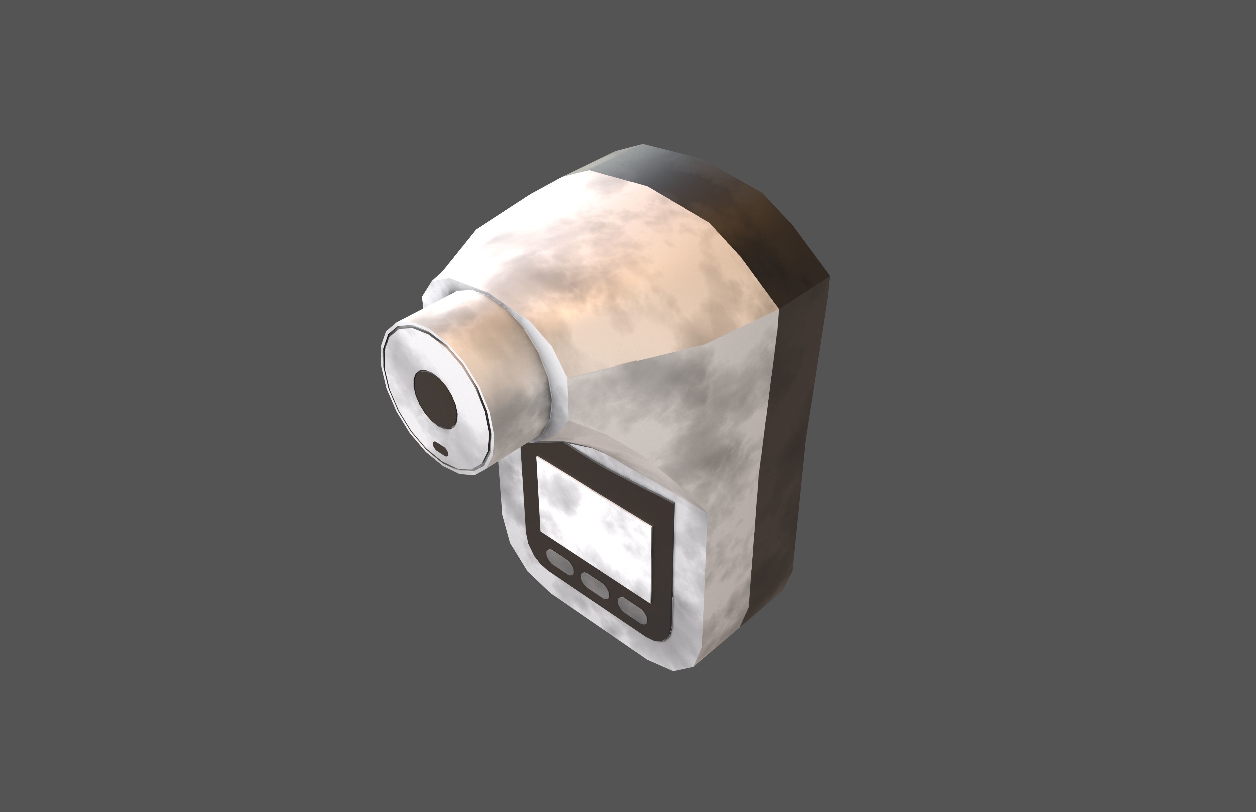 Auto Infrared Thermometer v1 003 Low-poly 3D model_3