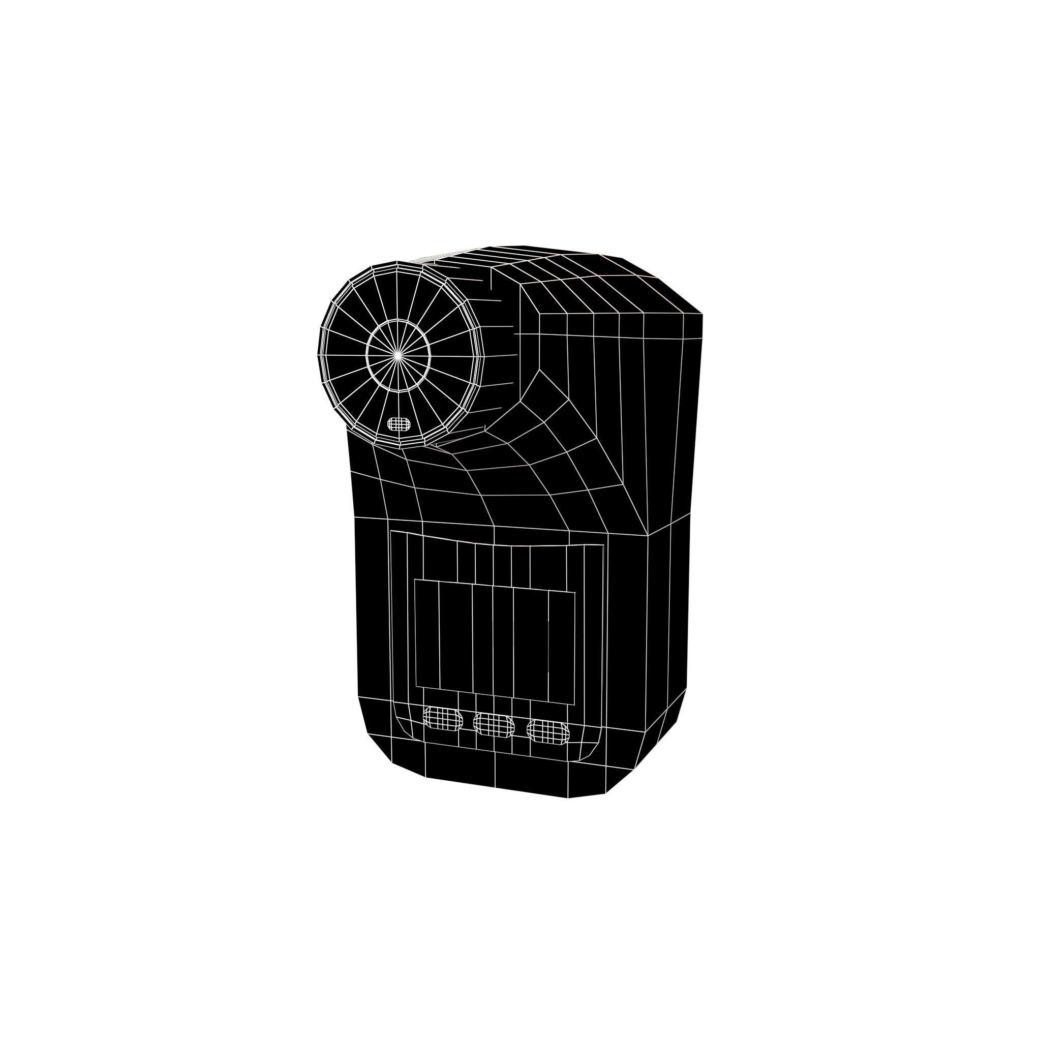 Auto Infrared Thermometer v1 003 Low-poly 3D model_5