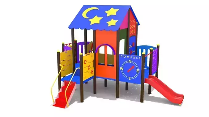 playground Playhouse Low-poly 3D model